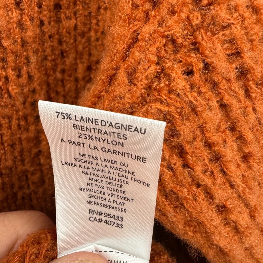 Toad&Co Cozy Crewneck Sweater in Burnt Orange - Picture 5 of 7